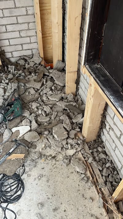 valesokkelin korjaus 5